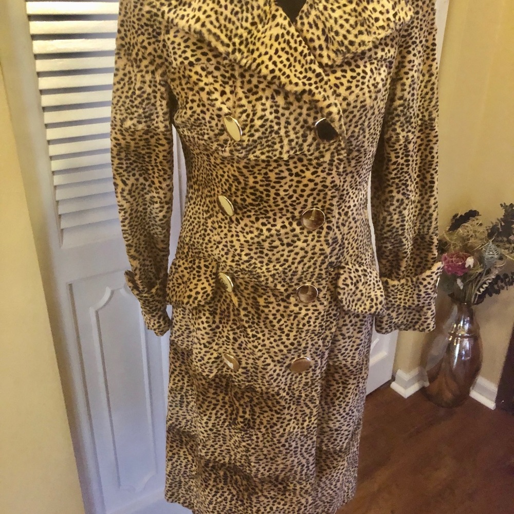 Eloise Curtis Happenstance Leopard Faux Fur Coat